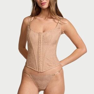 VICTORIA SECRET (XXL) 2 piece Lace Corset / Blouse